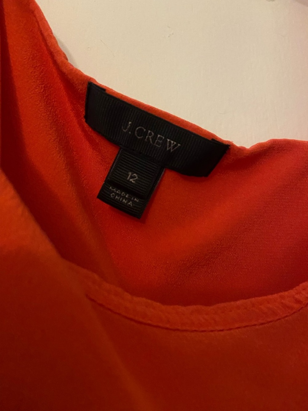 J. Crew Bright Orange Ruffle Cold-Shoulder Camisole - Picture 2 of 5